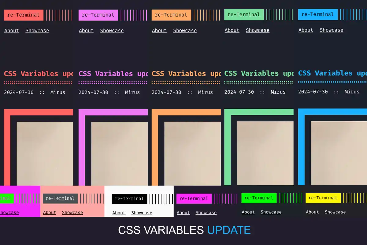 CSS Variables update